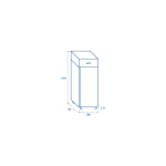 Ψυχόμενος θάλαμος ΣΥΝΤΉΡΗΣΗ QR 4 - 400 Lt 680X730X1975 ENERGY CLASS  D
